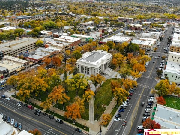 Aerial View of Downtown Prescott
