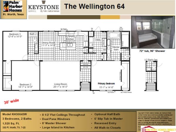 The Wellington 64 KH30643W
