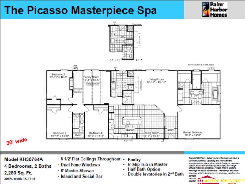 Picasso Masterpiece Spa Floor Plan